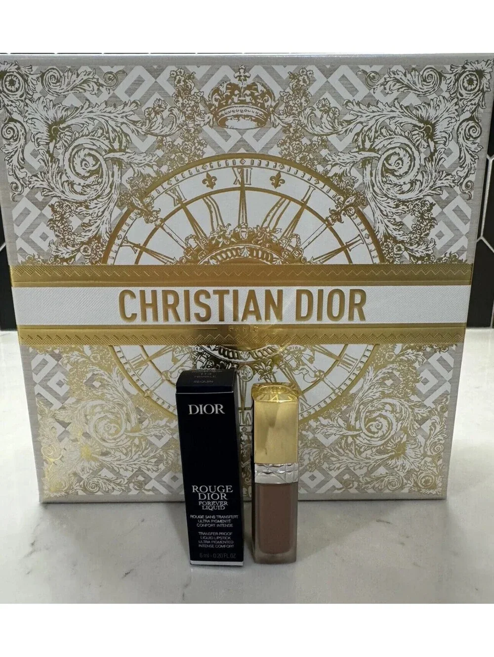 DIOR Rouge Dior Forever Liquid Sequin Lipstick Twinkle 113 2024 Limited Edition